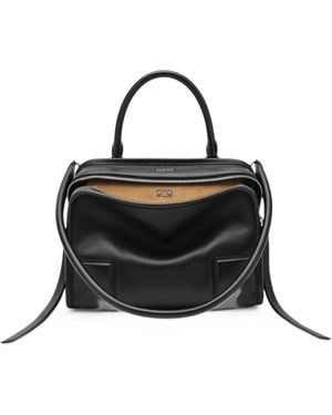 Loewe Bolso De Mano Pequeño Con Asa En El Tope - Negro