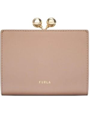 Furla Dots Compact Wallet - Natural