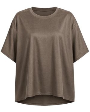 Dusan Dropped-Shoulder Wool T-Shirt - Grey