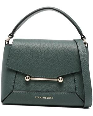 Strathberry Borsa Mini Mosaic Con Manico - Verde