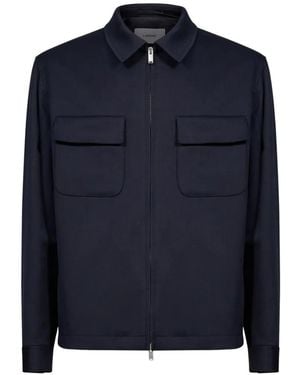 Lardini Zip-Up Flap-Pocket Jacket - Blue