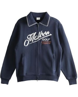 Malbon Golf Zip-Up Sweatshirt - Blue