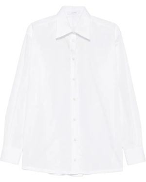 JULIE KEGELS Lipstick-Print Long-Sleeve Shirt - White