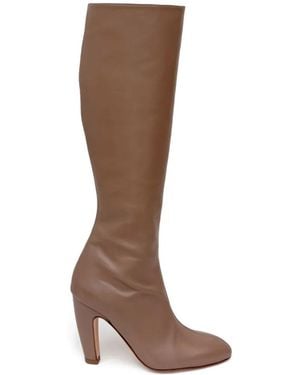 Gia Borghini Botas Thelma con tacón grueso - Marrón