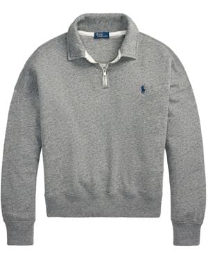Polo Ralph Lauren Half-Zip Polo Sweatshirt - Gray