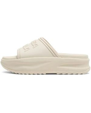 Bimba Y Lola Slippers Met Logo-Reliëf - Wit