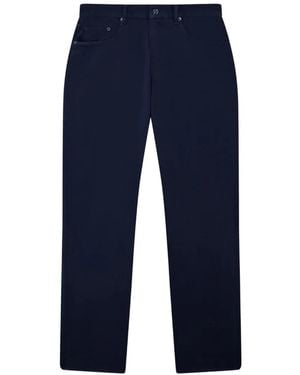 Frescobol Carioca Columbo Button-Fastening Cotton Trousers - Blue