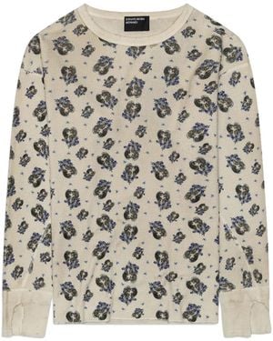 Enfants Riches Deprimes Graphic-Print Waffle-Knit T-Shirt - White