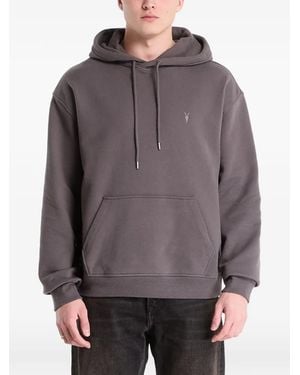 AllSaints Asher Ramskull Hoodie - Grey