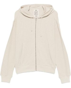 Stussy Waffle-Knit Zip-Up Hoodie - White