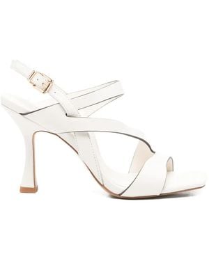 Bruno Premi Margot Strappy Leather Sandals - White