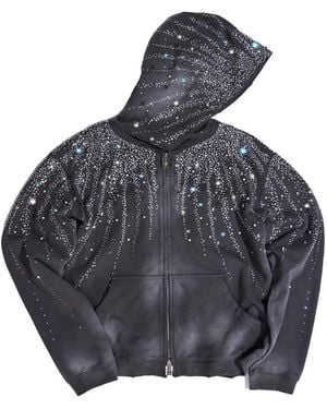 BIRTH OF ROYAL CHILD Embellished Hoodie - Grey