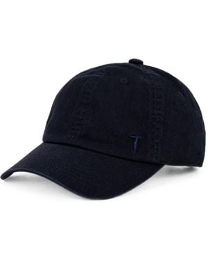 Trussardi Embroidered-Logo Baseball Cap - Blue