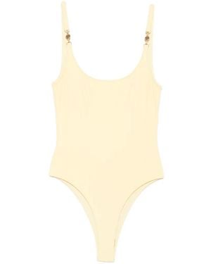 Versace Medusa-Hardware Swimsuit - White