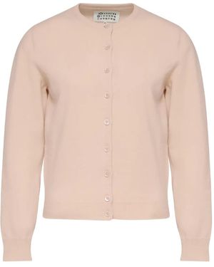 Maison Margiela Button-Front Wool Cardigan - Pink
