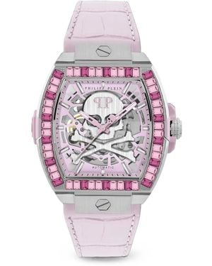 Philipp Plein The Skeleton Baguettes Watch - Pink