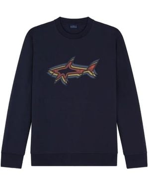 Paul & Shark Trui Met Logoprint - Blauw