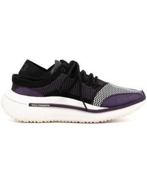 Y-3 Qisan Knitted Low-Top Trainers - Black