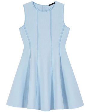 Maje Skater Bow Mini Dress - Blue