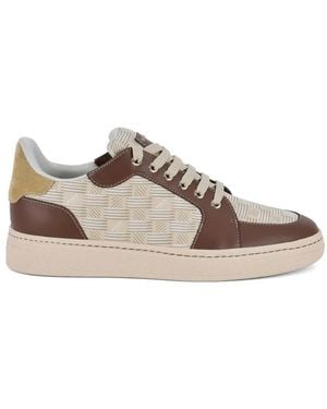 Giuseppe Zanotti Gz Biarritz Monogram Trainers - Natural