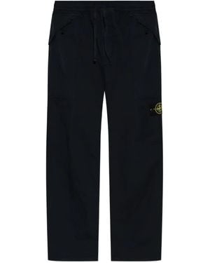Stone Island Compass-Badge Cargo Pants - Blue