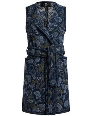 Etro Long Waistcoat - Blue