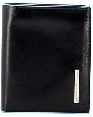 Piquadro Leather Trimmed Wallet - Black