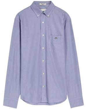 GANT Classic Oxford-Hemd Mit Logo-Stickerei - Lila