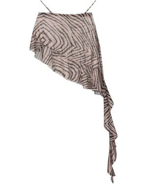 Amir Slama Asymmetrischer Minirock - Grau