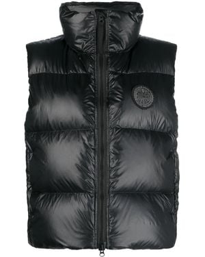 Canada Goose Chaleco acolchado con parche del logo - Negro