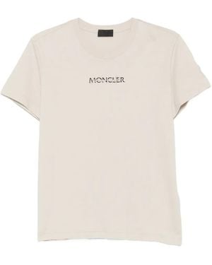 Moncler Crew-Neck T-Shirt - Natural