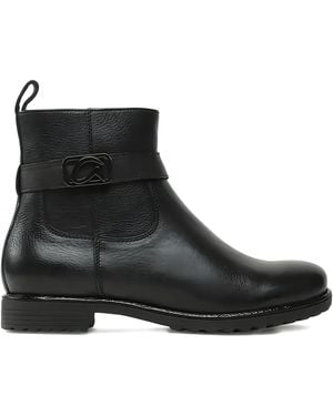Ara Buckle-Detail Ankle Boots - Black