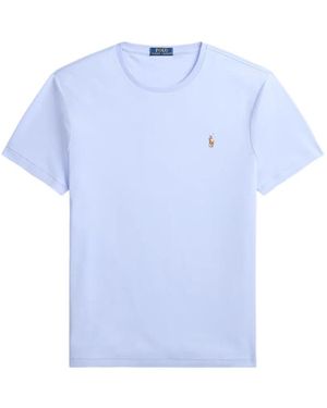 Polo Ralph Lauren T-Shirt À Logo Brodé - Blue
