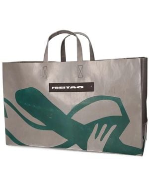 Freitag F260 Miami Wide Graphic-Print Tote Bag - Green