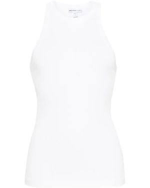 James Perse Top con cuello redondo - Blanco