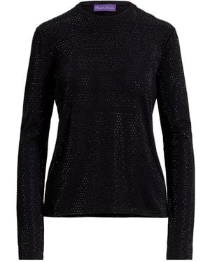 Ralph Lauren Embellished-Details Long-Sleeve Top - Black