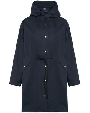 Yves Salomon Waterproof Parka - Blue