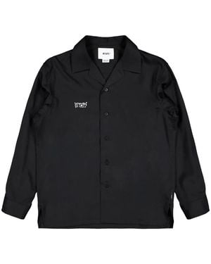 WTAPS Camisa Ctly De Sarga Con Botones - Negro