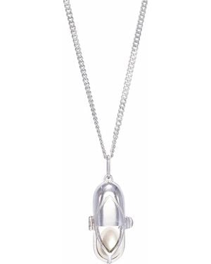 CAPSULE ELEVEN Capsule Pearl Pendant - White