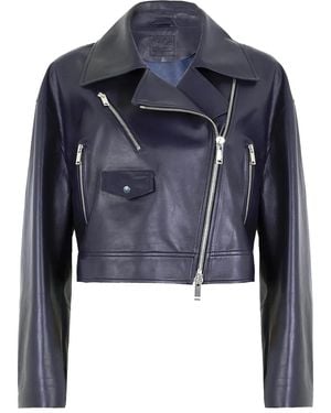 DESA NINETEENSEVENTYTWO Leather Jacket - Blue