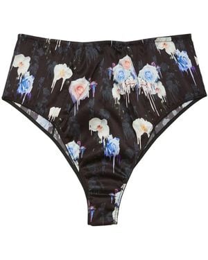 Fleur du Mal Luxe ハイウエスト ショーツ - ブラック