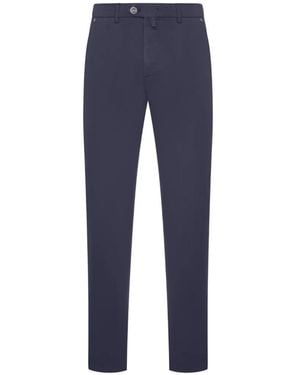 Kiton Slim-Fit Tailored Pants - Blue