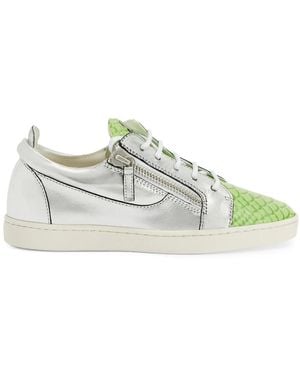 Giuseppe Zanotti Nicki メタリックレザースニーカー - グリーン