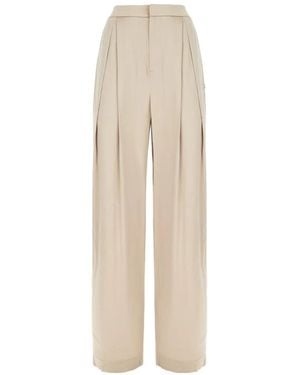 Danamé Pantalones Plisados - Blanco