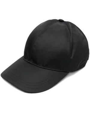 Prada Baseballkappe mit emailliertem Triangel-Logo - Schwarz