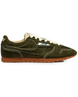Autry Windspin Lace-Up Trainers - Green