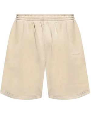 Balenciaga Bermuda À Logo Brodé - Neutre