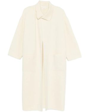 Ma'ry'ya Classic-collar Cardi-coat - ホワイト