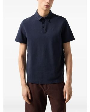 Bogner Chevron-Structure Salvo Polo Shirt - Blue