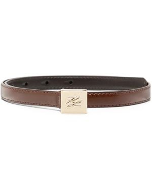KARL LAGERFELD Kautograpgh Belt - White